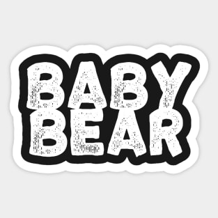 Baby Bear Vintage Sticker